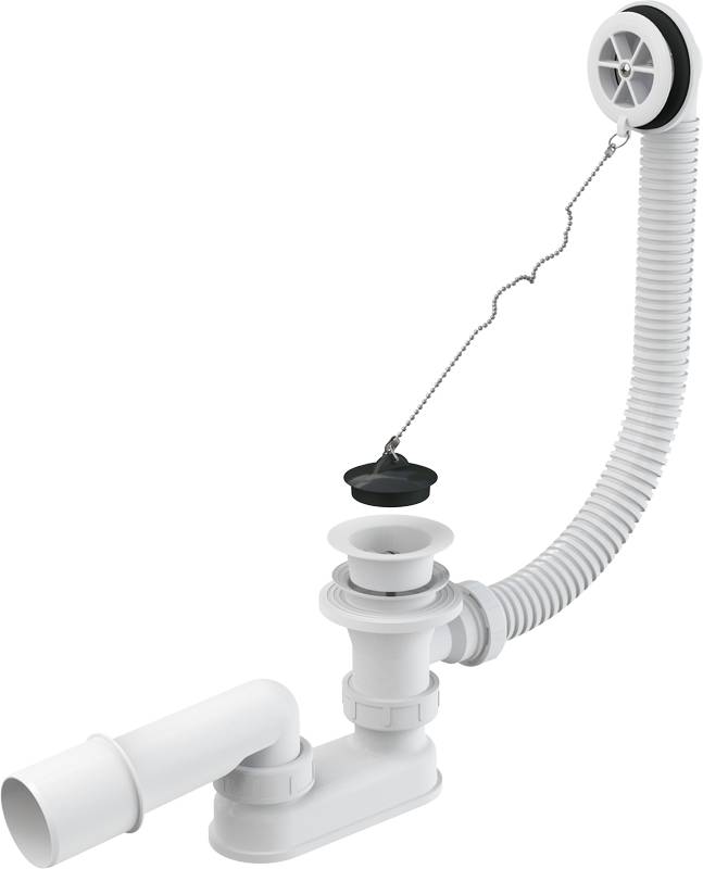 Alcadrain Badewannen Ab- und Überlaufgarnitur, weiß