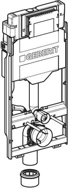 Geberit GIS Einbauelement für Dusch-WC, 114 cm mit Sigma UP-SPK 12 cm.