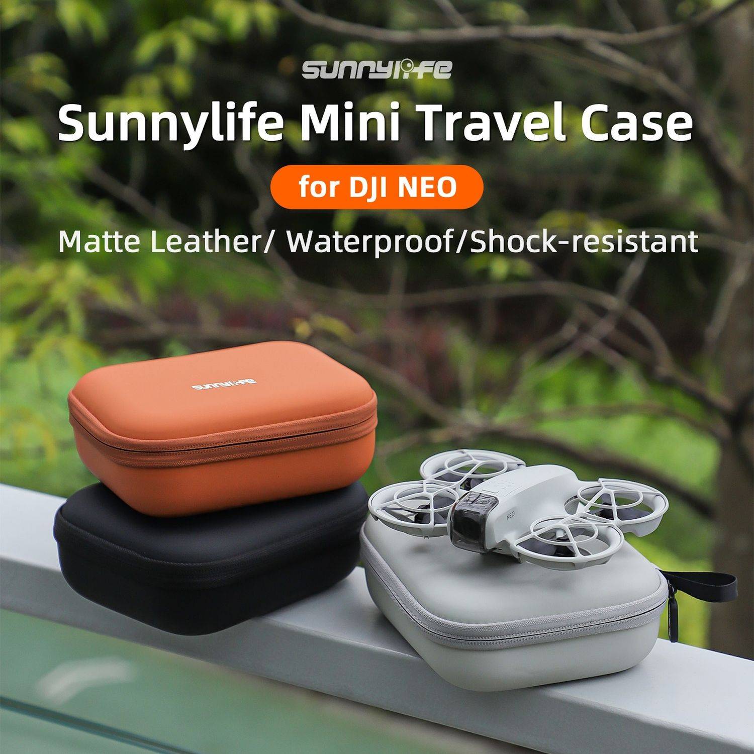 Für DJI Neo Drohne Sunnylife Aufbewahrungsbox Transport Tasche Suitcase Orange