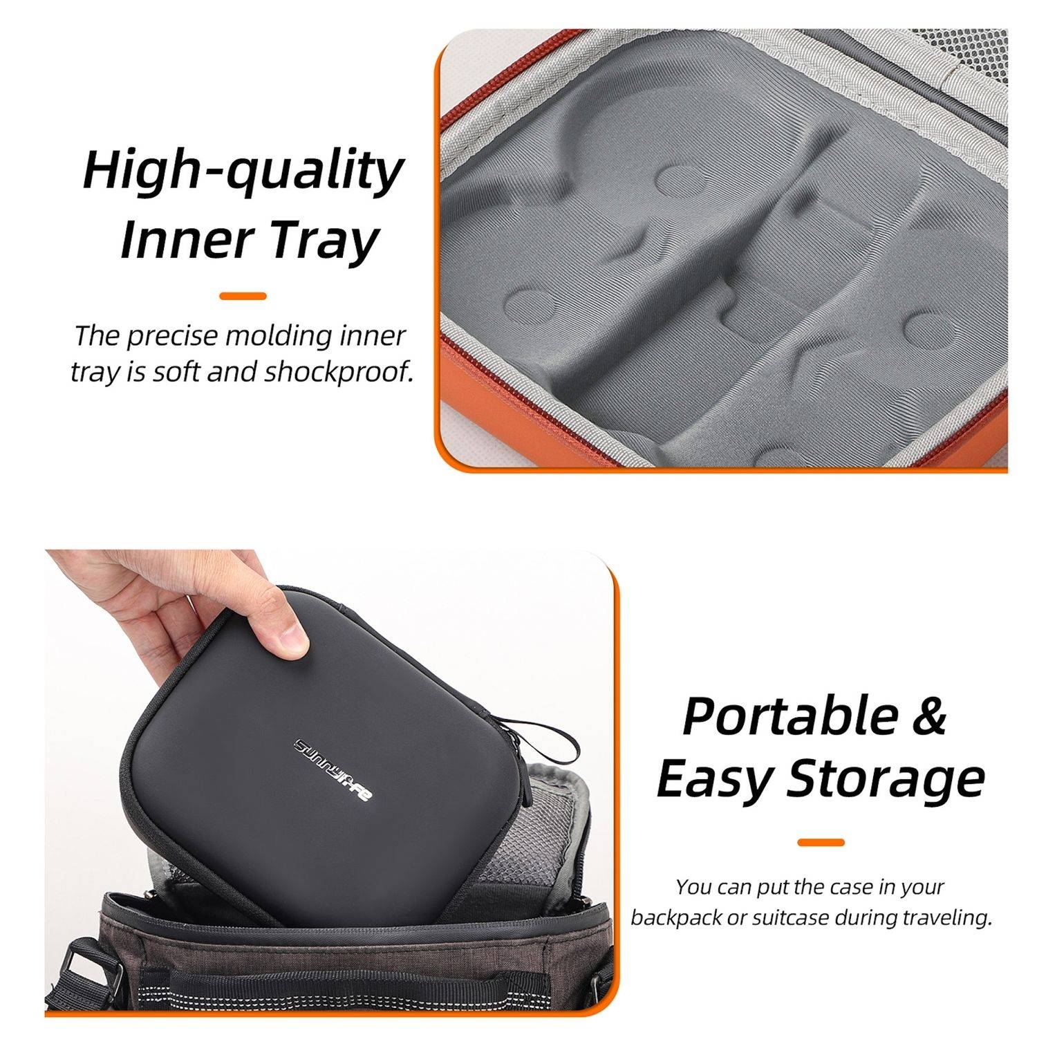 Für DJI Neo Drohne Sunnylife Aufbewahrungsbox Transport Tasche Suitcase Orange