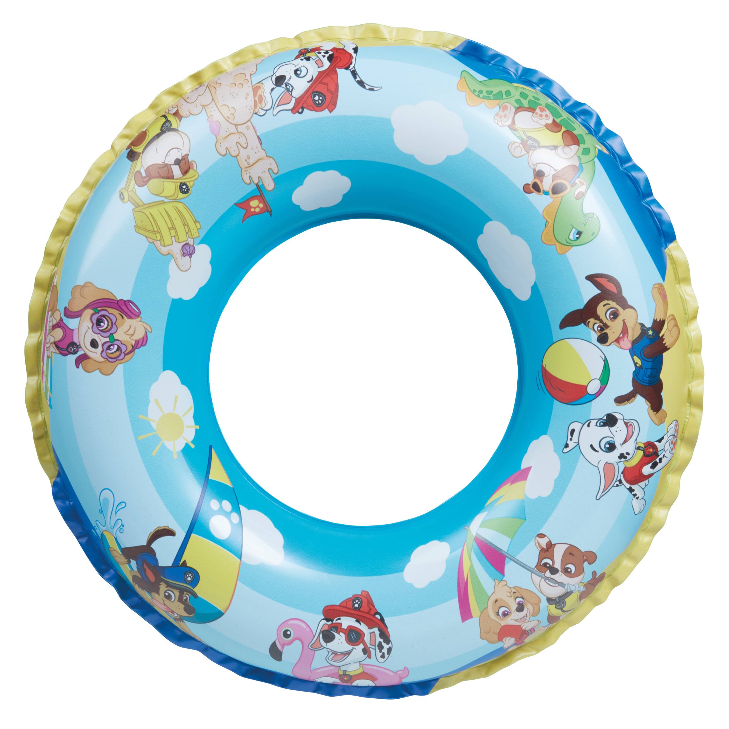 Happy People - Paw Patrol 3er Strandset - Wasserball, Schwimmring & Luftmatratze baden planschen