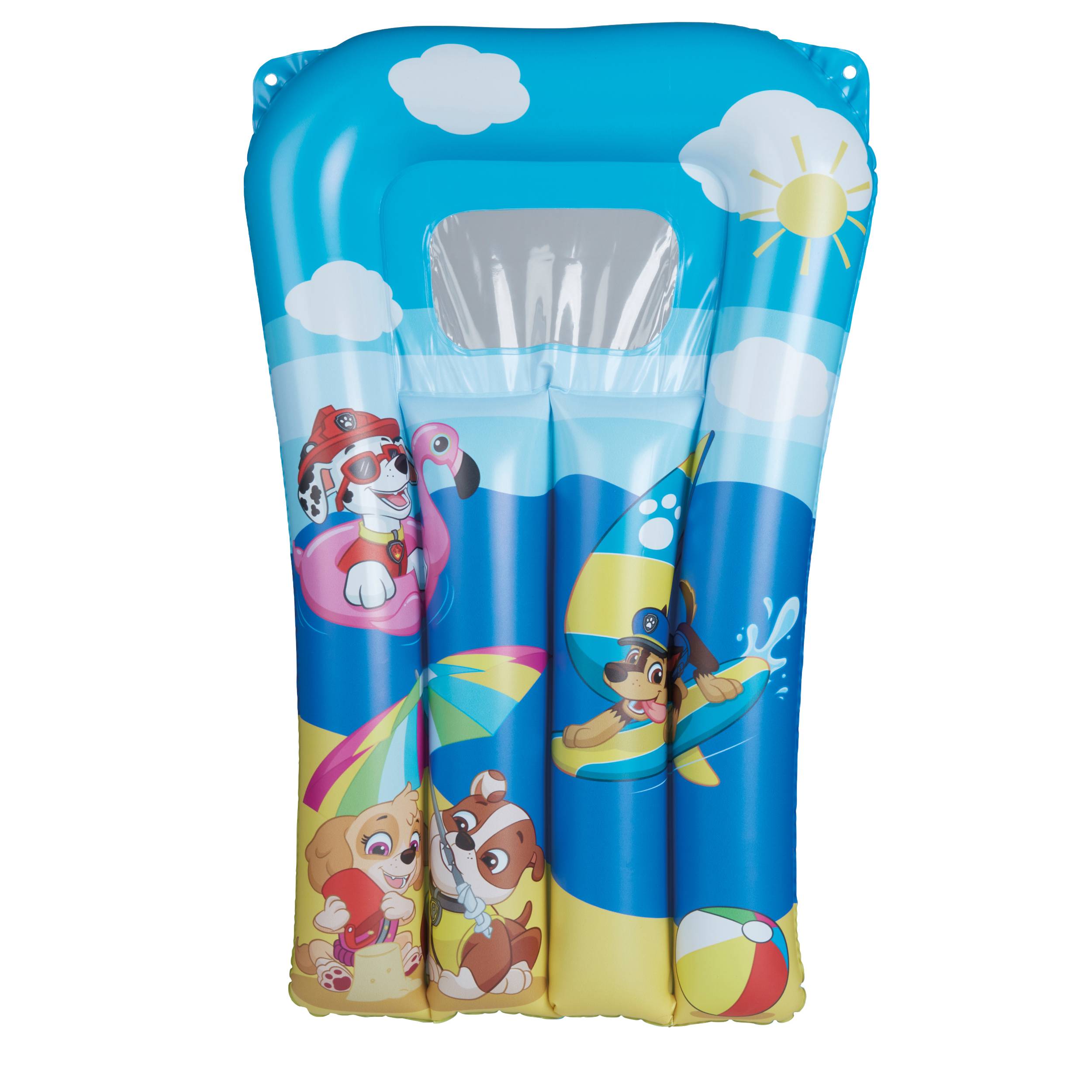 Happy People - Paw Patrol 3er Strandset - Wasserball, Schwimmring & Luftmatratze baden planschen