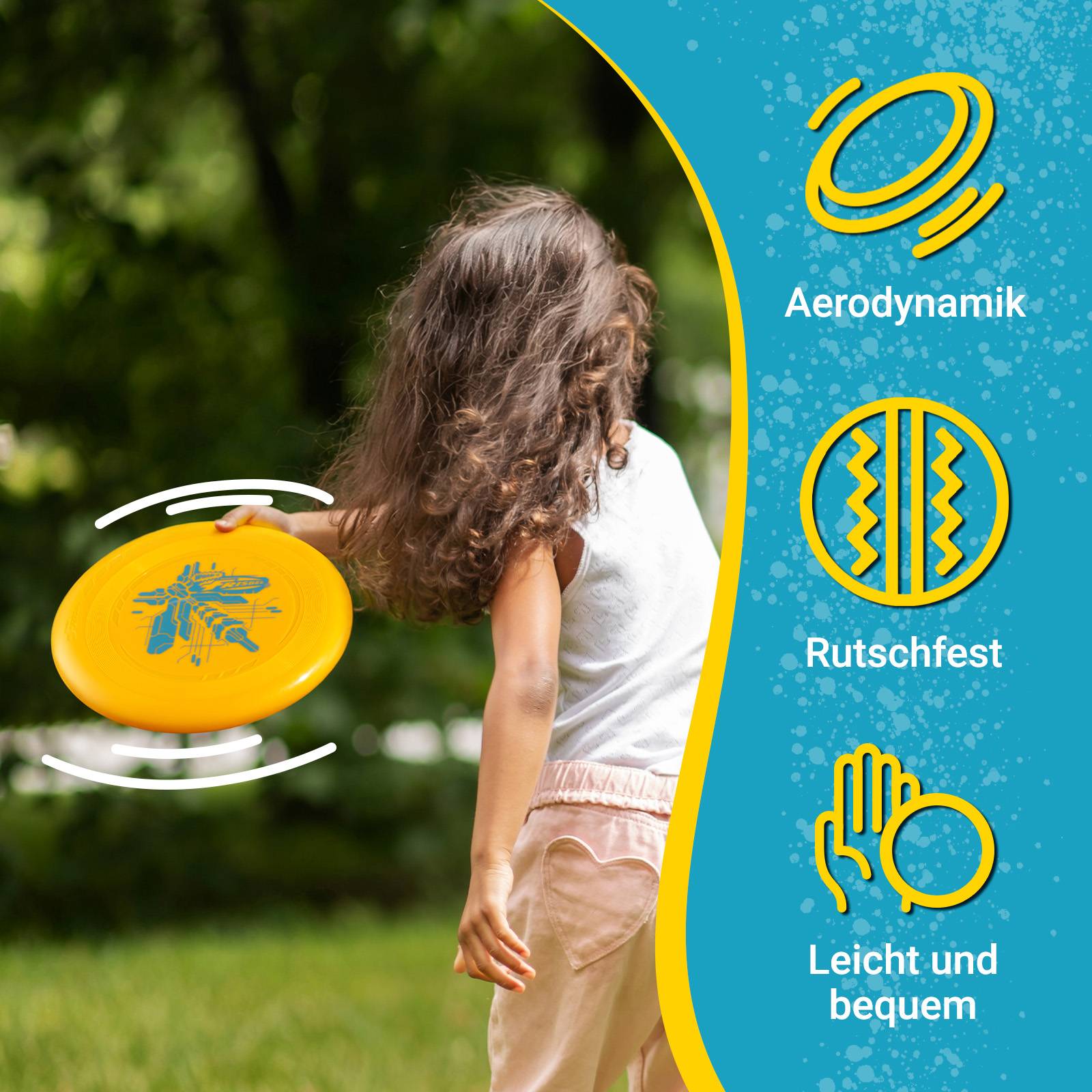 Wham-O Frisbee Go Flugscheibe für Kinder ab 5 Jahren, 22.86 cm - 70g