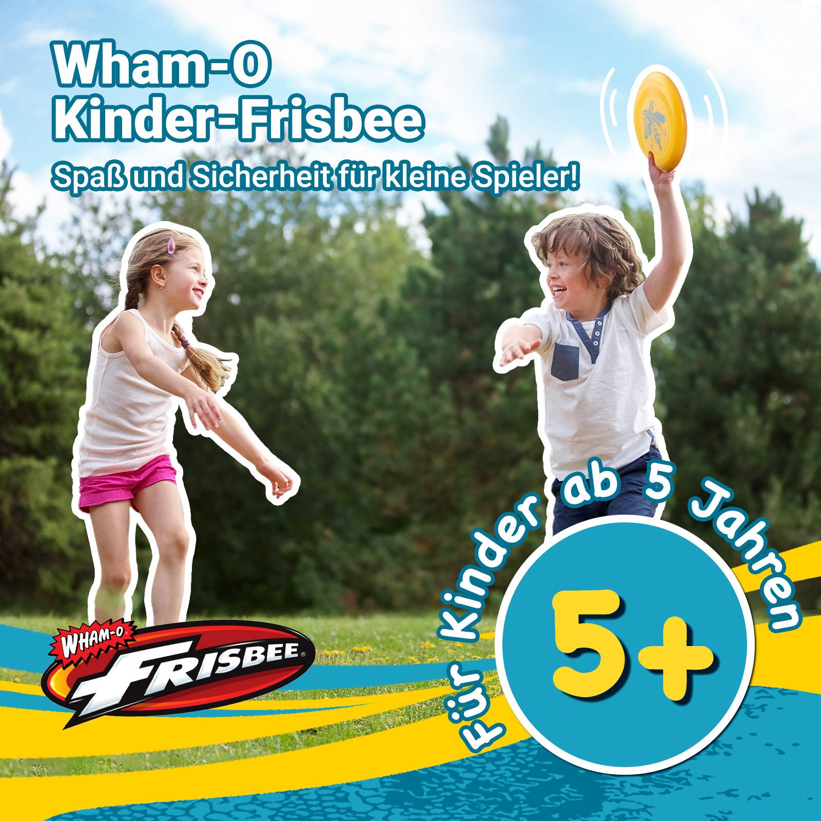 Wham-O Frisbee Go Flugscheibe für Kinder ab 5 Jahren, 22.86 cm - 70g