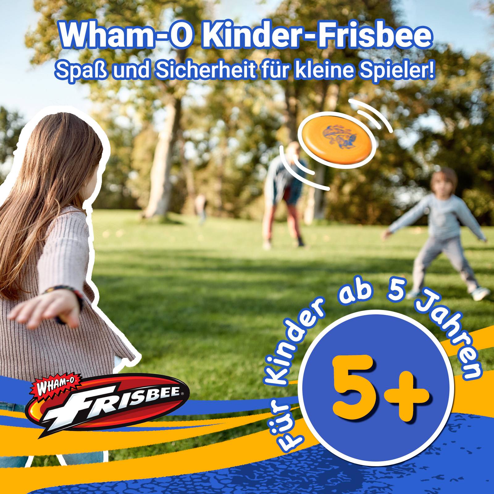 Wham-O Frisbee Go Flugscheibe für Kinder ab 5 Jahren, 22.86 cm - 70g