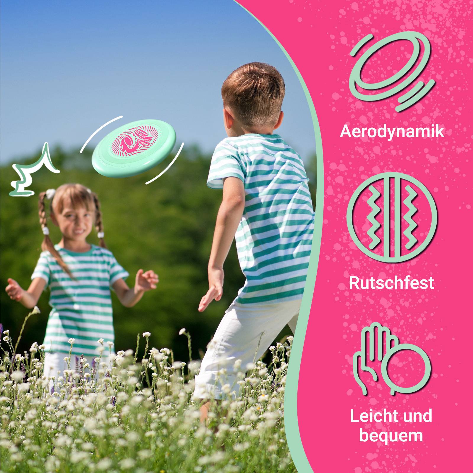 Wham-O Frisbee Go Flugscheibe für Kinder ab 5 Jahren, 22.86 cm - 70g