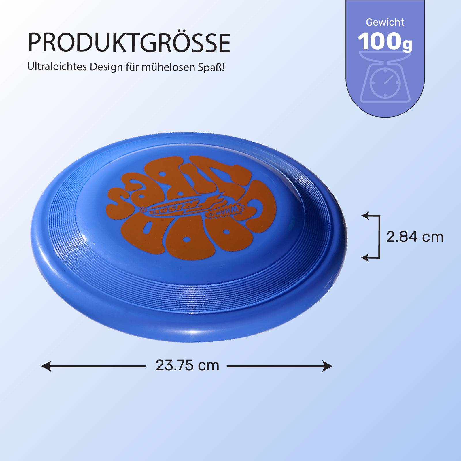 Wham-O Frisbee 4er Pack Flugscheibe, 23.75 cm 100g für Kinder ab 5 Jahren