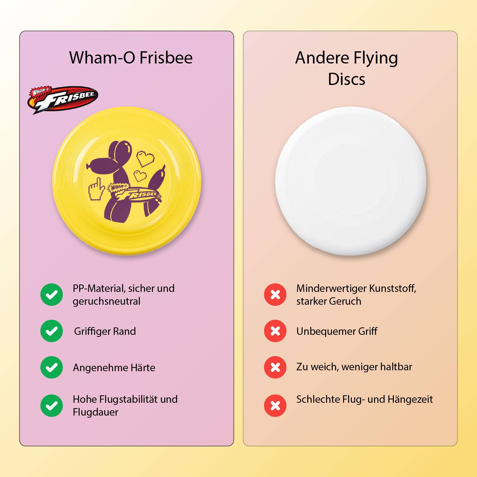 Wham-O Frisbee 4er Pack Flugscheibe, 23.75 cm 100g für Kinder ab 5 Jahren