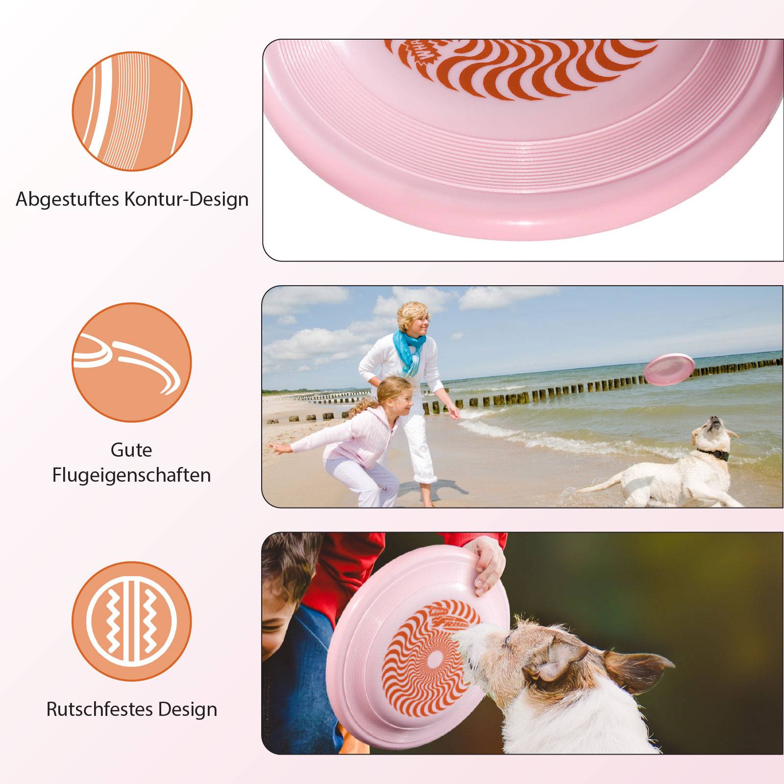 Wham-O Frisbee Flugscheibe, 23.75 cm 100g Hundefreundlich für Kinder ab 5 Jahren