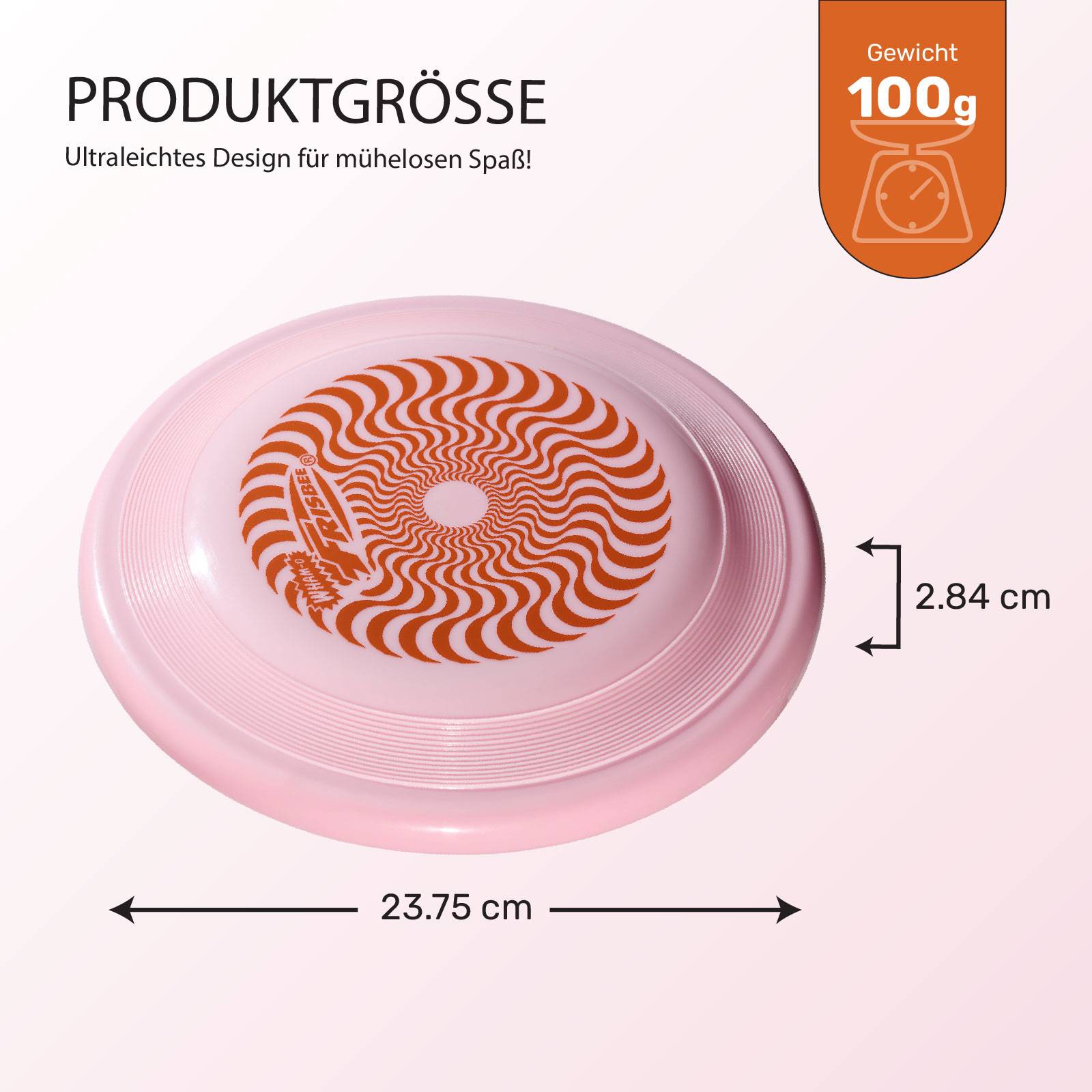Wham-O Frisbee Flugscheibe, 23.75 cm 100g Hundefreundlich für Kinder ab 5 Jahren