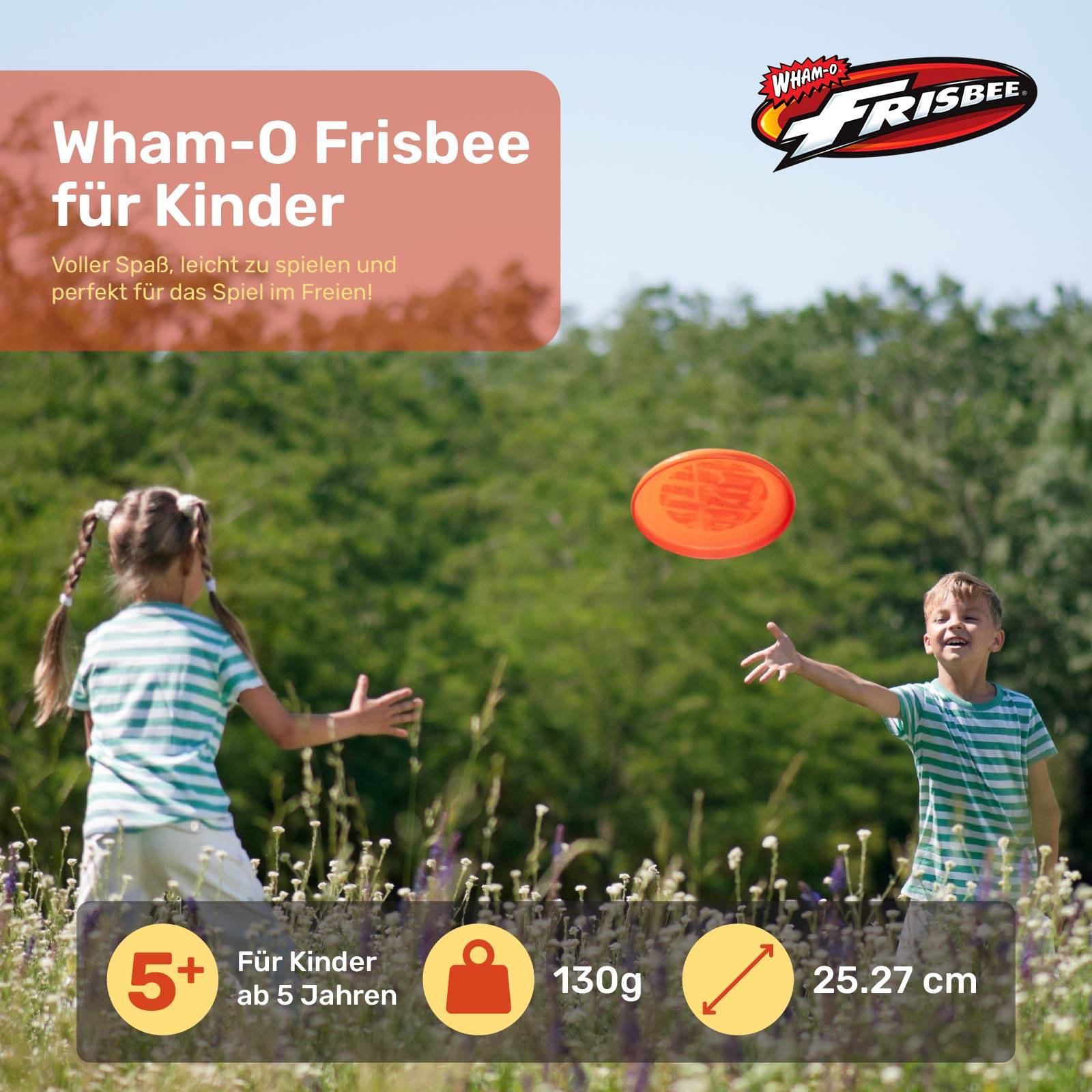 Wham-O Frisbee Flugscheibe, 25.27 cm für Kinder ab 5 Jahren - 130g