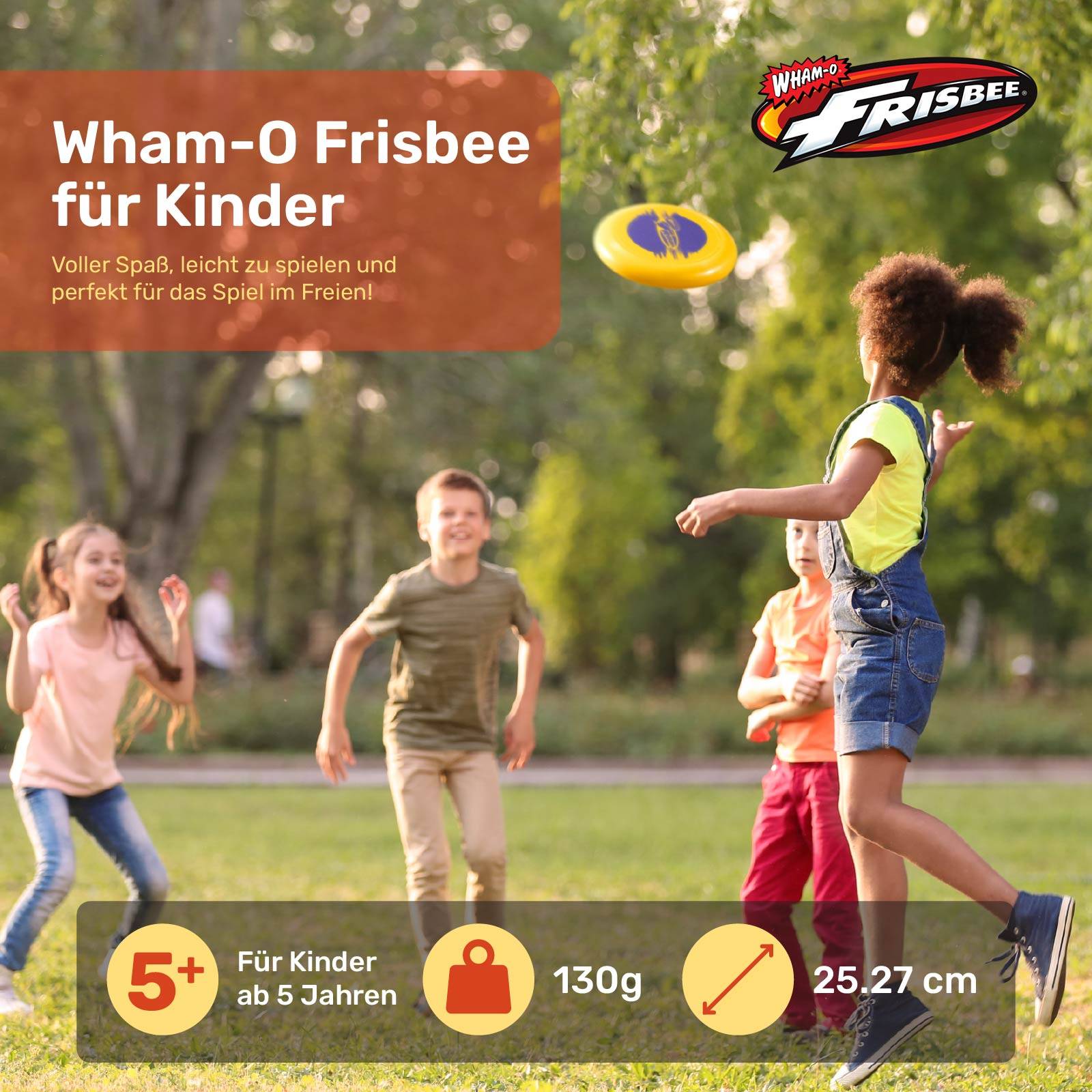 Wham-O Frisbee Flugscheibe, 25.27 cm für Kinder ab 5 Jahren - 130g