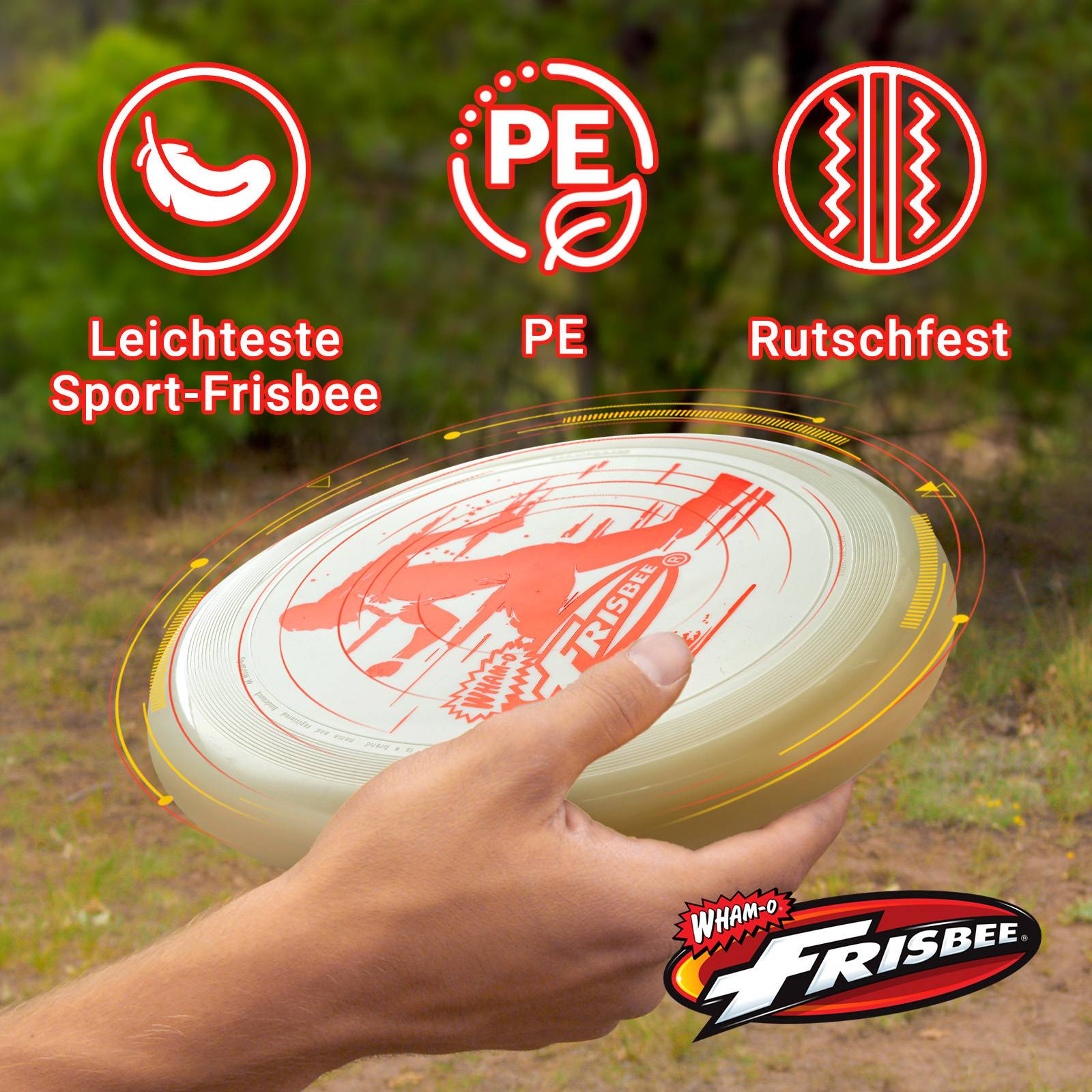 Wham-O Frisbee All Sport 140g Flugscheibe, für Outdoor Aktivitäten -2 Pack