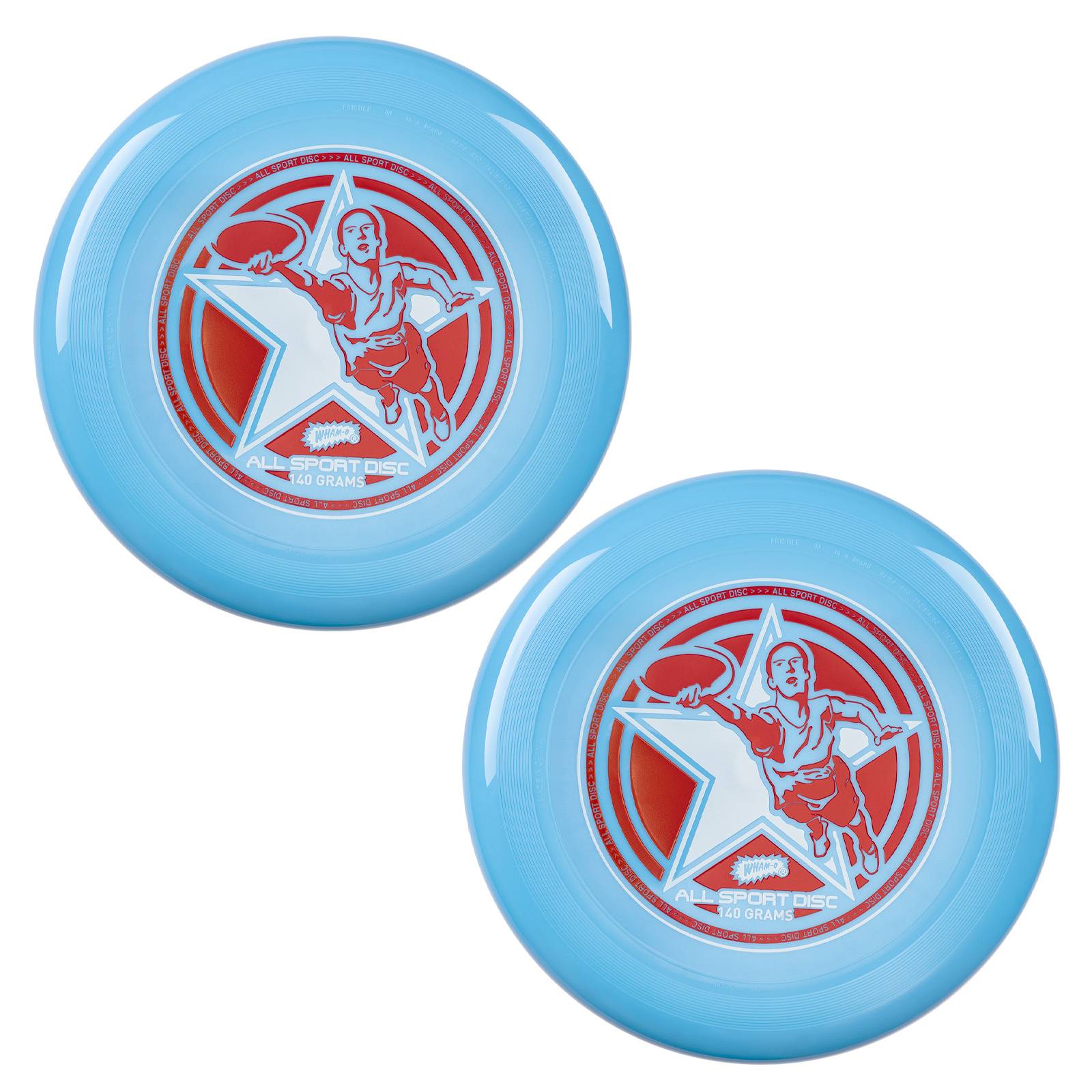 Wham-O Frisbee All Sport 140g Flugscheibe, für Outdoor Aktivitäten -2 Pack