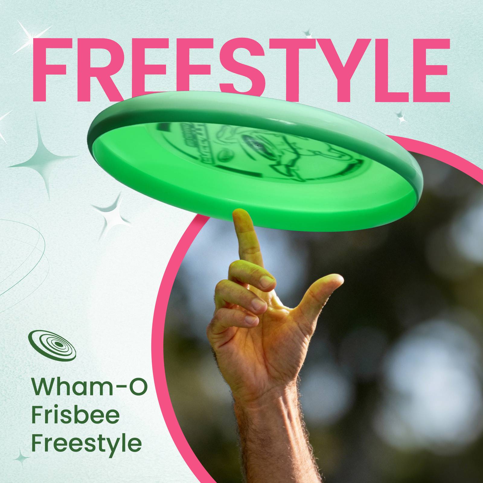 Wham-O Frisbee Freestyle 160g Flugscheibe, für Outdoor Spaß -2 Pack