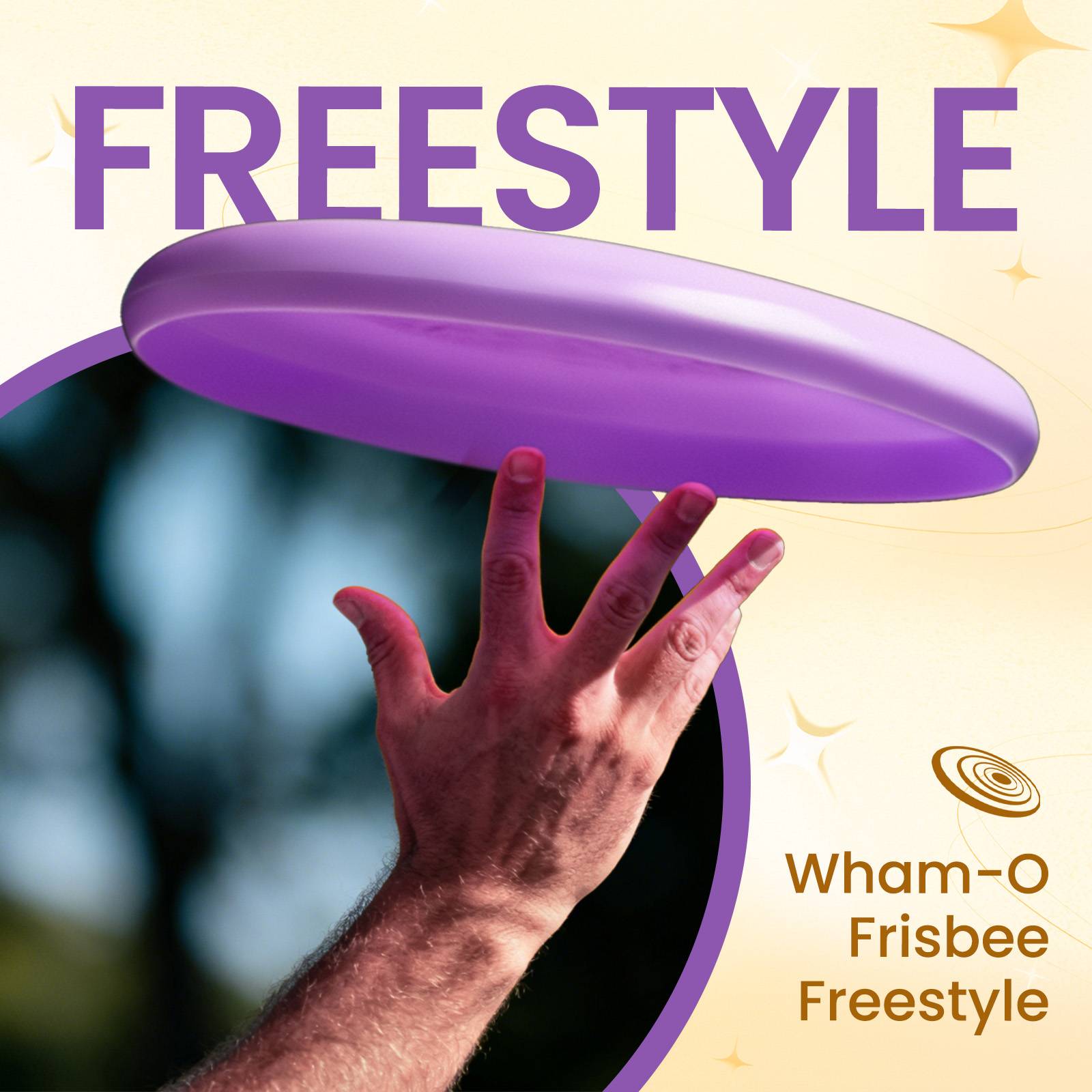 Wham-O Frisbee Freestyle 160g Flugscheibe, für Outdoor Spaß -1 Pack
