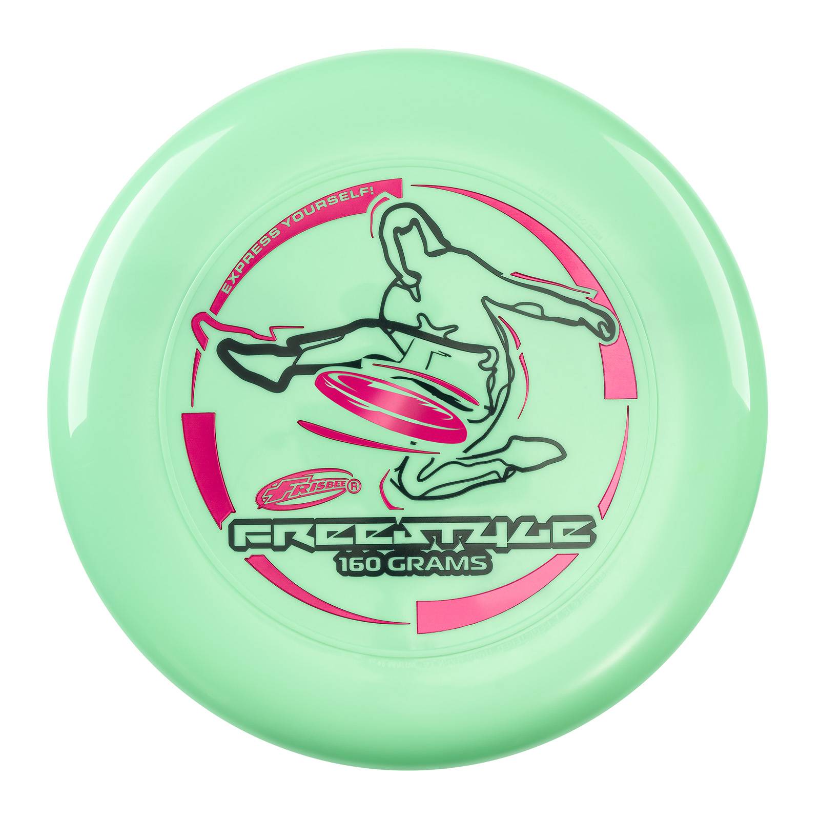 Wham-O Frisbee Freestyle 160g Flugscheibe, für Outdoor Spaß -1 Pack