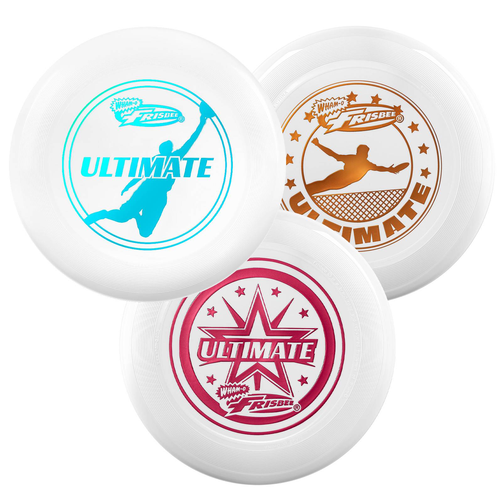 Wham-O Frisbee Ultimate 175g Trainingsscheibe für Wettbewerb -3 Pack