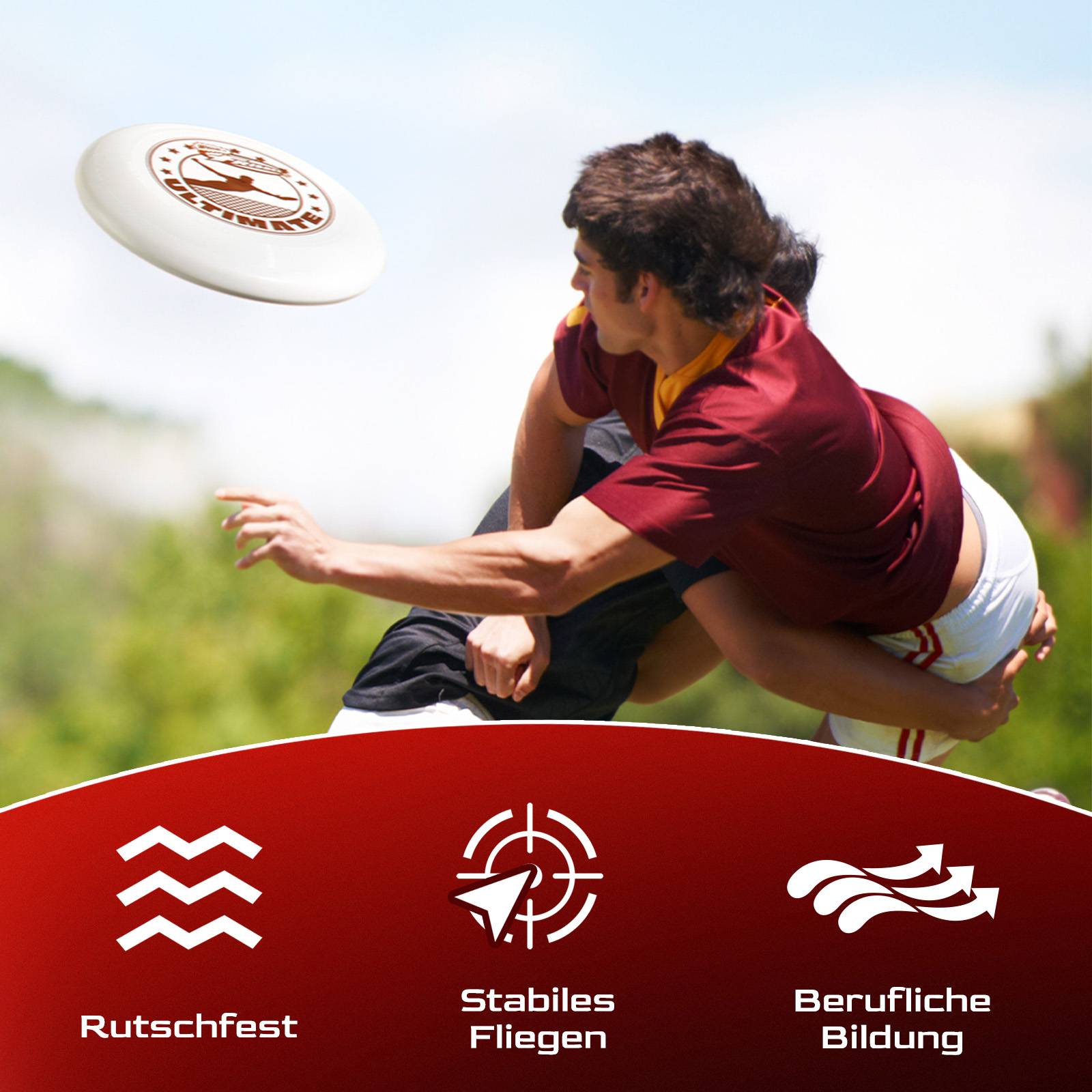 Wham-O Frisbee Ultimate 175g Trainingsscheibe für Wettbewerb -2 Pack