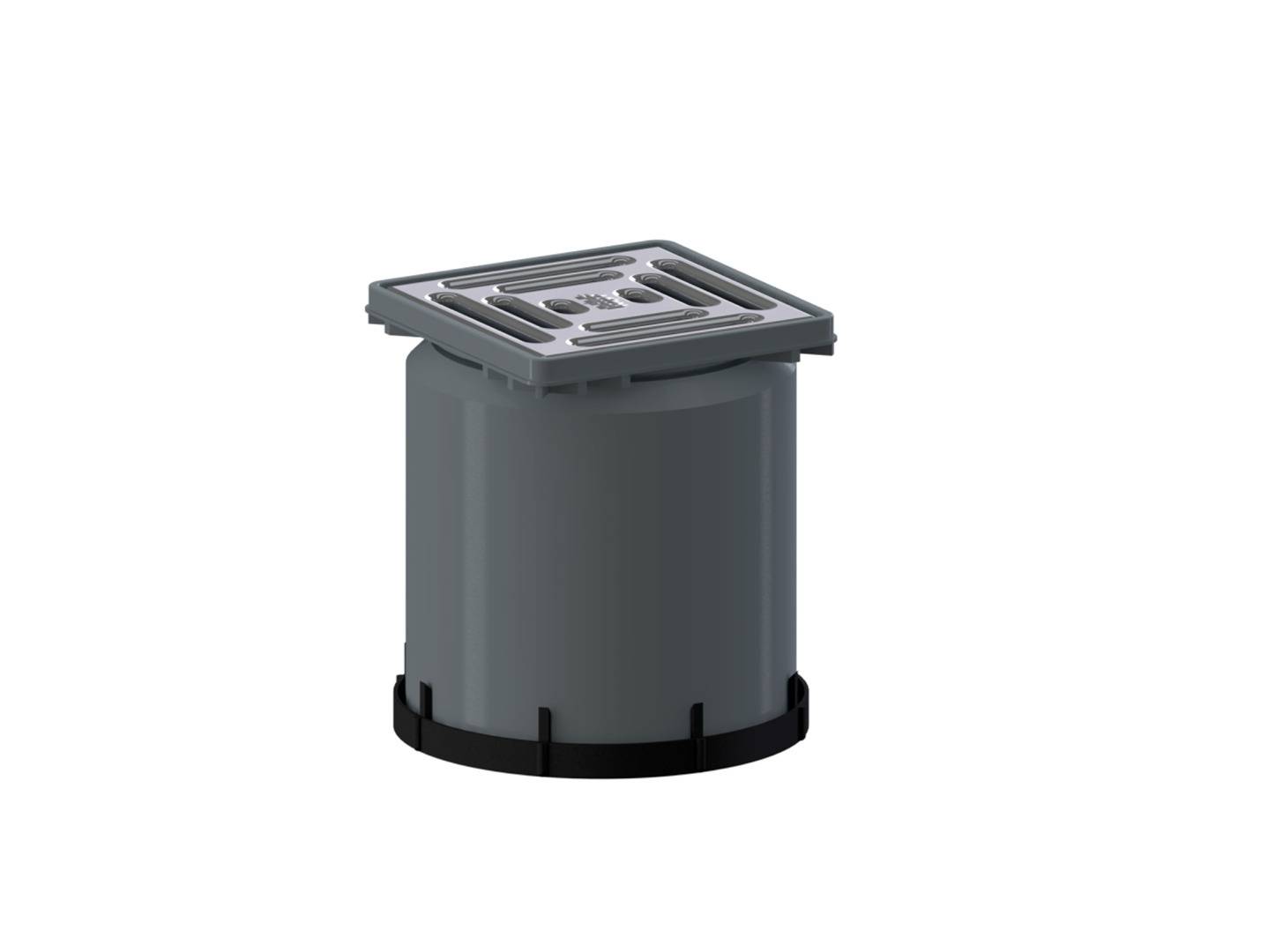 Dallmer Aufsatz 100x100mm E 10, Kunststoff-Rahmen