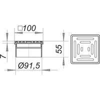 Dallmer Ablaufgehäuse VE 10 Serie 10 100x100mm