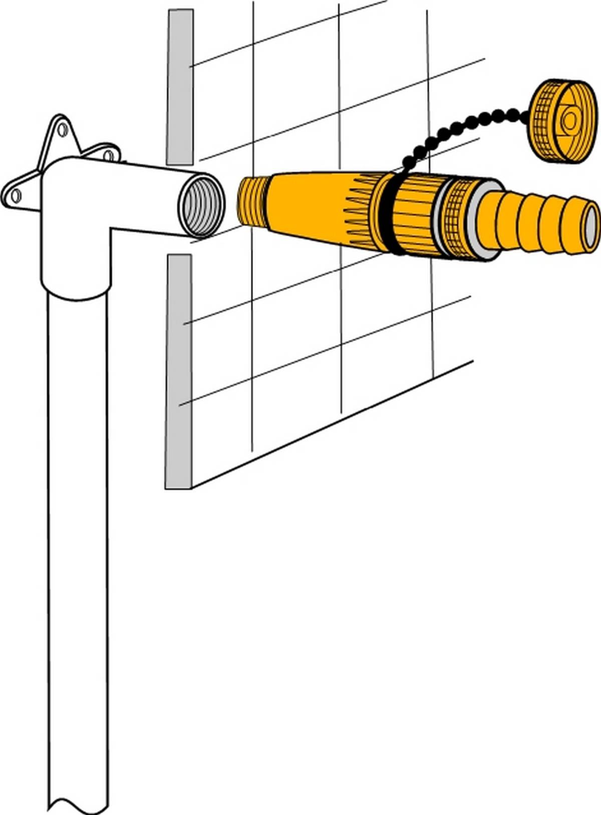 Baustopfen 1/2" und F+E Ventil , MS-Einsatz