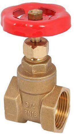 Schlösser MS-Muffenschieber, IGxIG DN50 2 , BL.,Handrad rot,PTFE