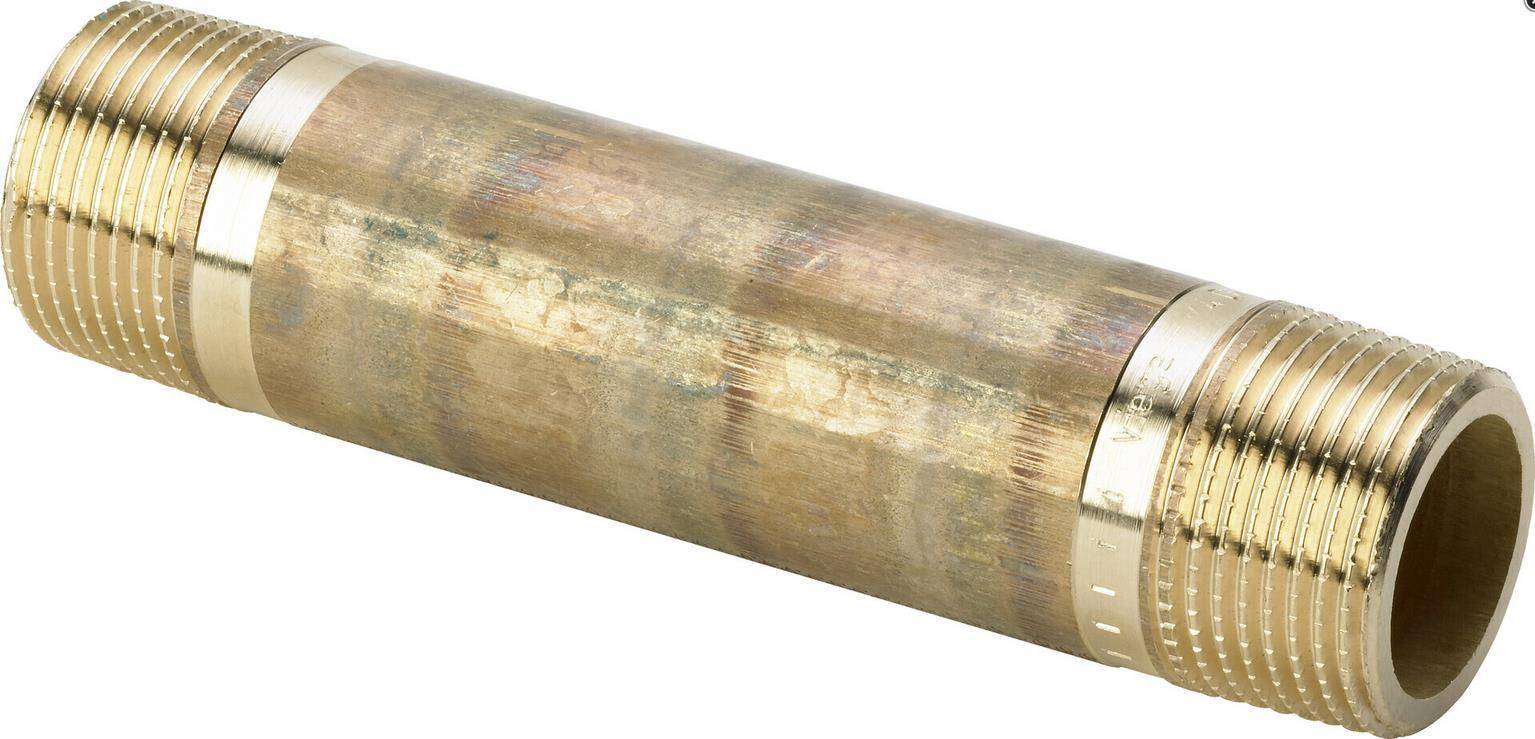 Viega Langnippel Rotguss, AG 3/8 100mm