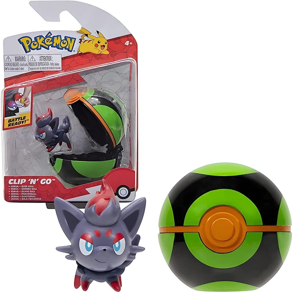 Jazwares PKW2658 - Pokémon Clip'n'Go Poké Balls - Zorua & Finsterball Jazwares PKW2658 - Pokémon Clip'n'Go Poké Balls - Zorua & Finsterball