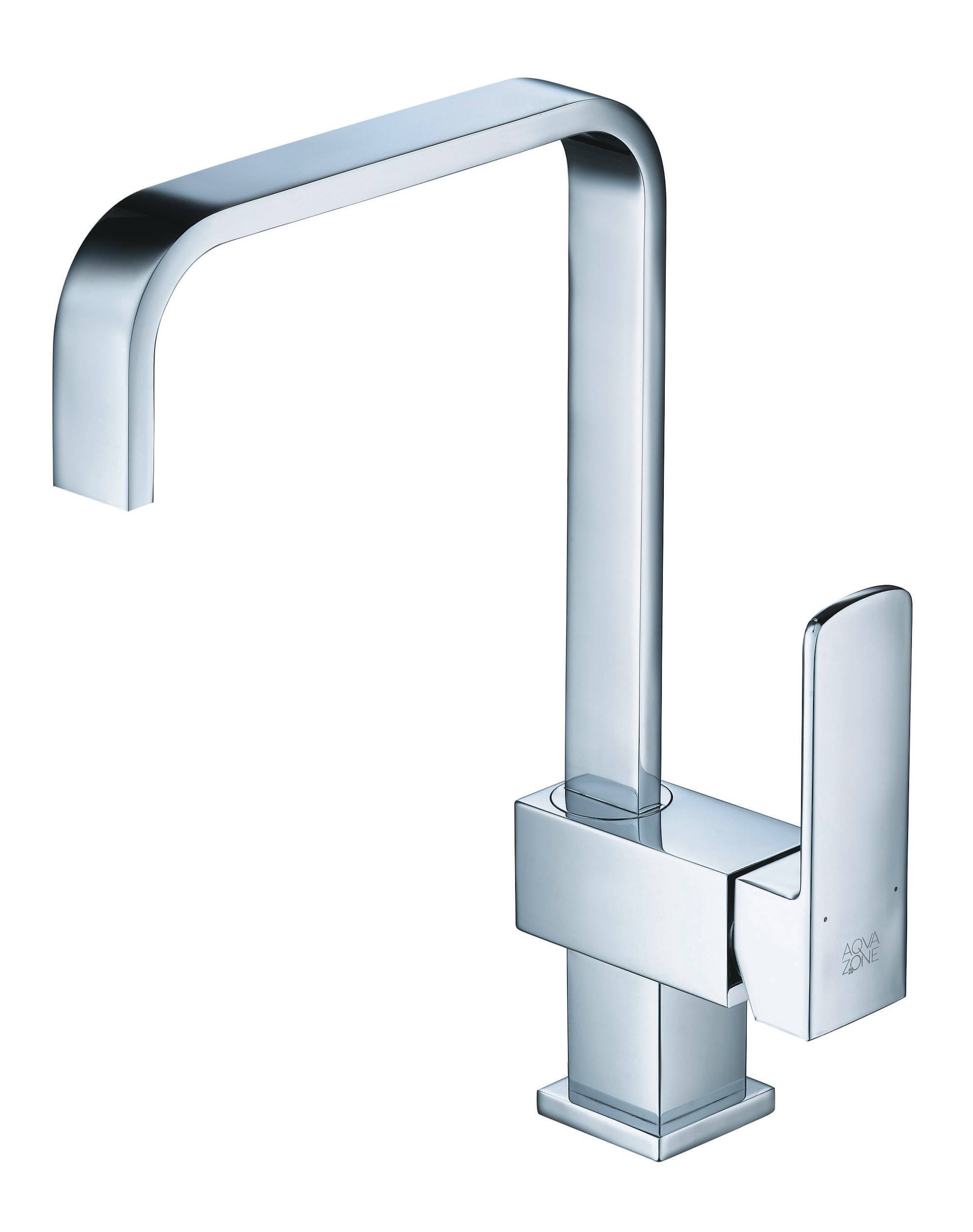 Beitz & Walz AQVADESIGN Spültisch-Ehm. Hebel seitlich eckig, chrom