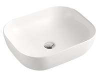 Beitz & Walz AqvaCeramica Aufsatzbecken "SlimRim" 500 x 400 mm weiß---