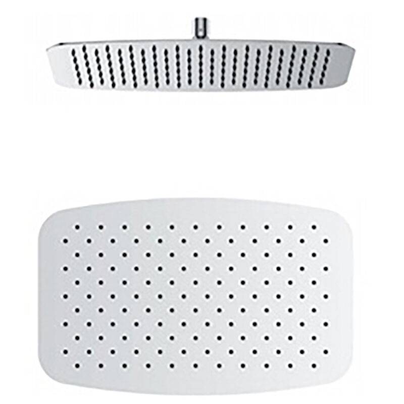 Beitz & Walz AqvaShower Kopfbrause 400 x 250 x 2 mm / Edelstahl-poliert