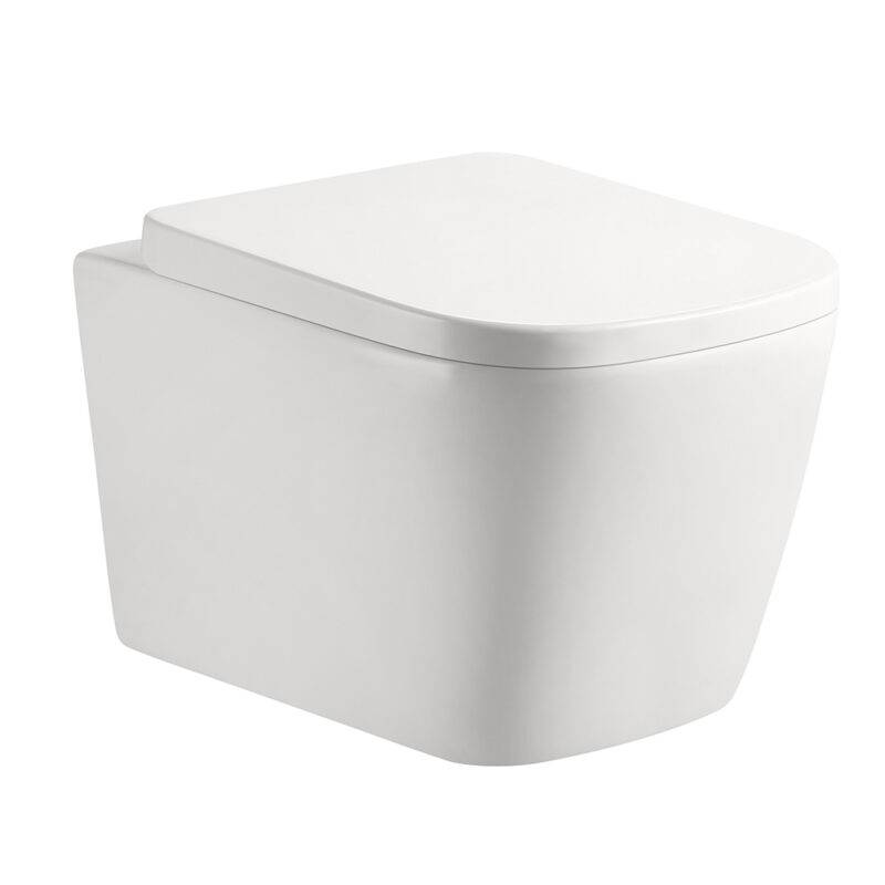 Beitz & Walz AqvaCeramica WC Wand Tiefspüler spülrandlos 495 x 365 mm - weiß -