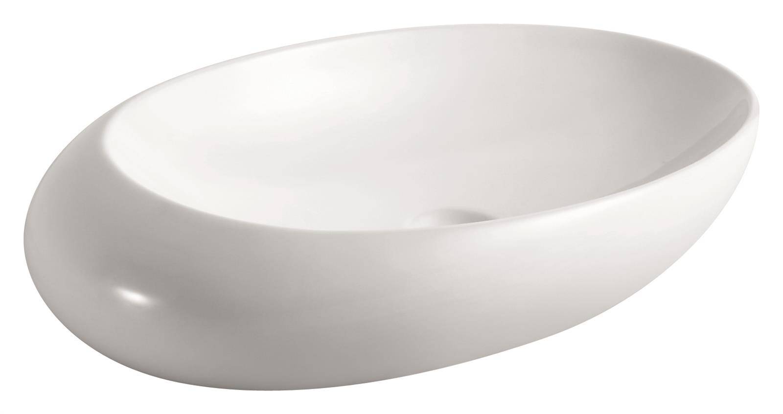 Beitz & Walz AqvaCeramica Aufsatzbecken 690 x 435 mm weiß