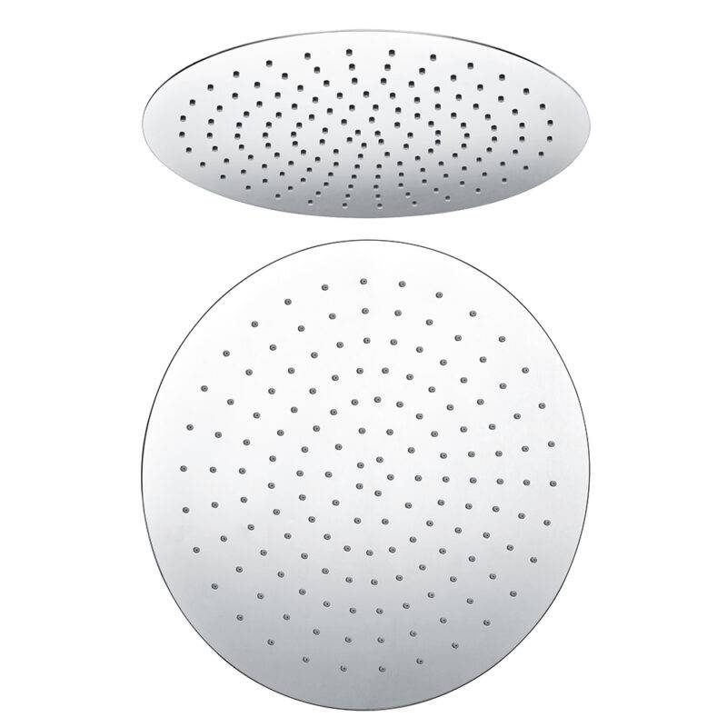 Beitz & Walz AqvaShower Kopfbrause 400 x 2 mm, Edelstahl-poliert