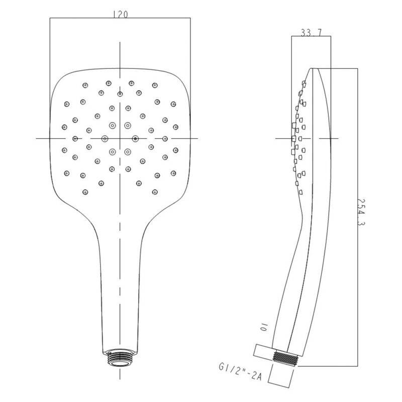 Beitz & Walz AqvaShower Handbrause / weiß / chrom
