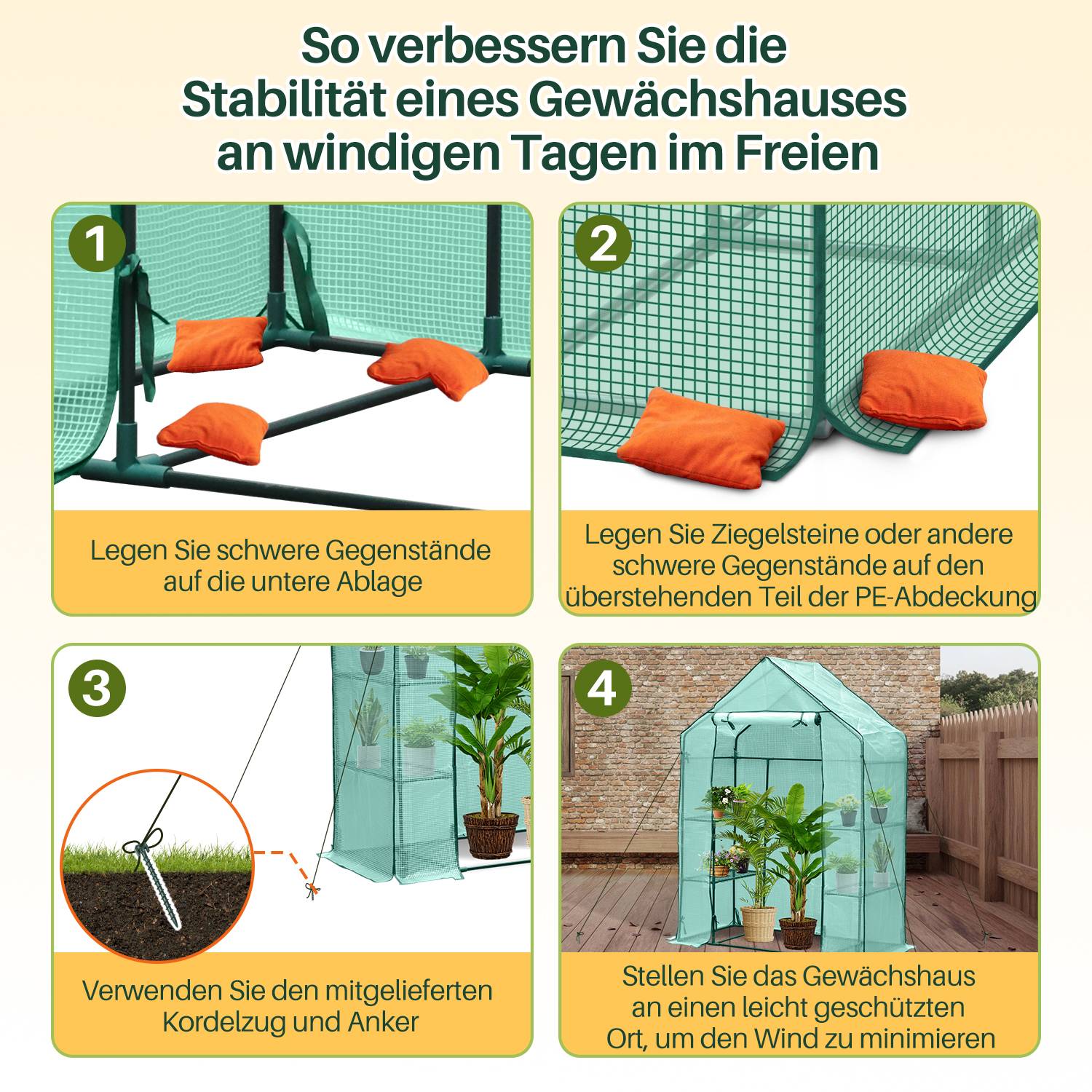 Foliengewächshaus Tomatengewächshaus 143x73x195 cm Gewächshaus Treibhaus, grün