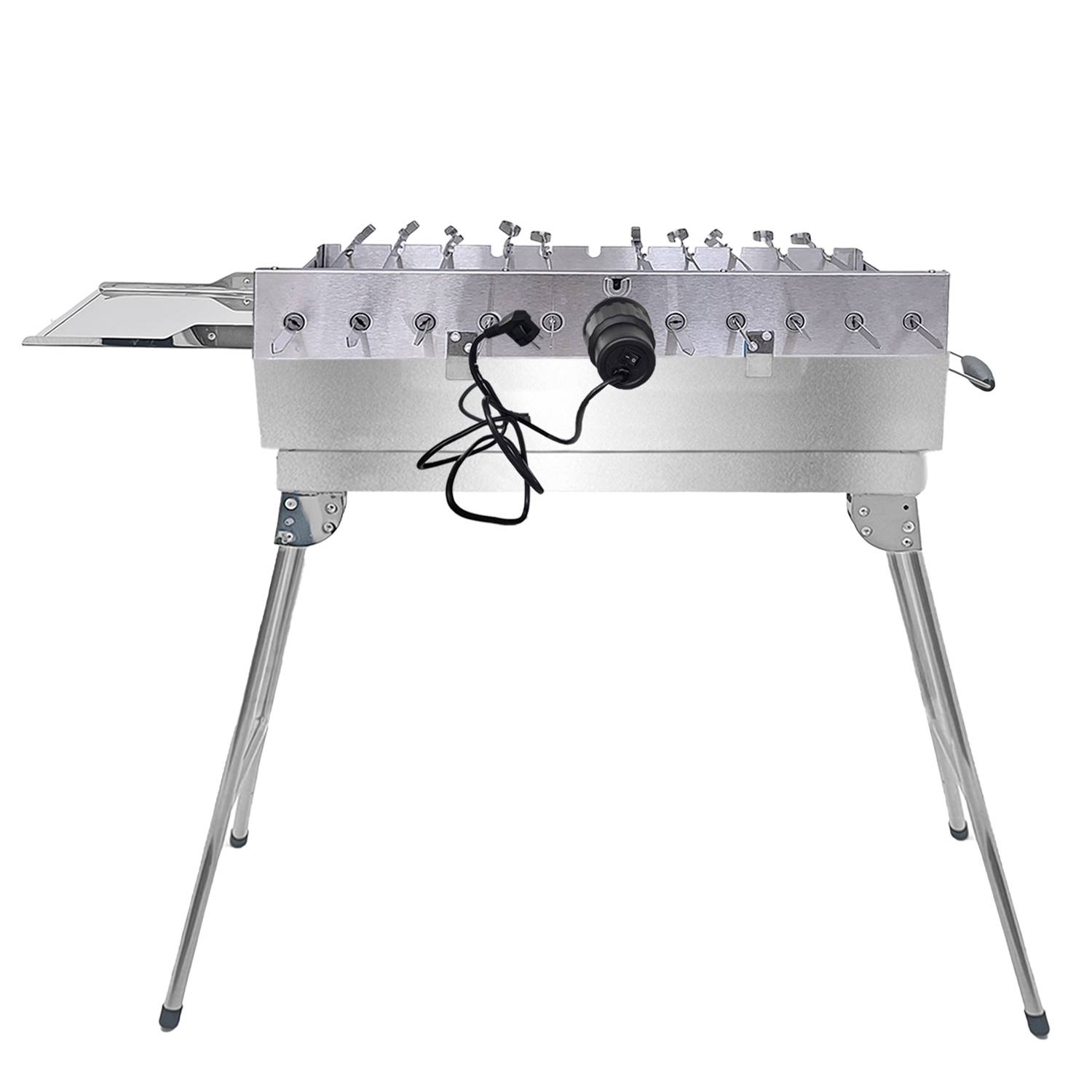 Mangal Set mit 11er Drehspieß 220V Motor und 10 Spieße Schaschlikgrill mit Drehmotor