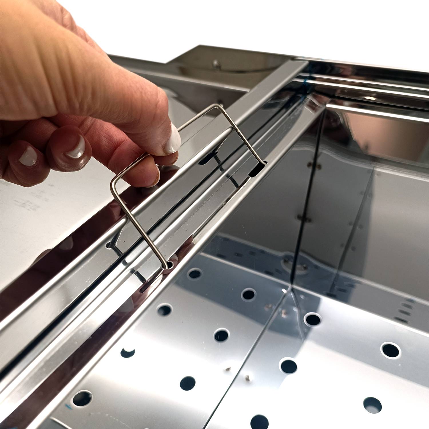 Mangal Edelstahl President Schaschlik Grill mit Grillrost und Ablage