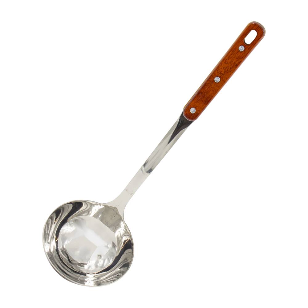 Schöpfkellen Set 4 tlg. mit Holzgriff Edelstahl für Kasan Utschak Plow