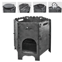 Utschak Outdoorkamin Feuerofen Feuerstelle Campingkocher mit Tragetasche für Kessel 8-16 L Utschak Outdoorkamin Feuerofen Feuerstelle Campingkocher mit Tragetasche für Kessel 8-16 L