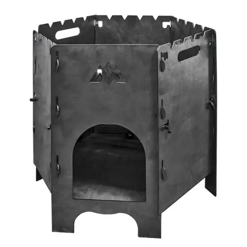 Utschak Outdoorkamin Feuerofen Feuerstelle Campingkocher mit Tragetasche für Kessel 8-16 L Utschak Outdoorkamin Feuerofen Feuerstelle Campingkocher mit Tragetasche für Kessel 8-16 L