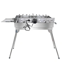 Mangal Set mit 9er Drehspieß 230V Motor 10 Spieße Schaschlikgrill mit Drehmotor Mangal Set mit 9er Drehspieß 230V Motor 10 Spieße Schaschlikgrill mit Drehmotor