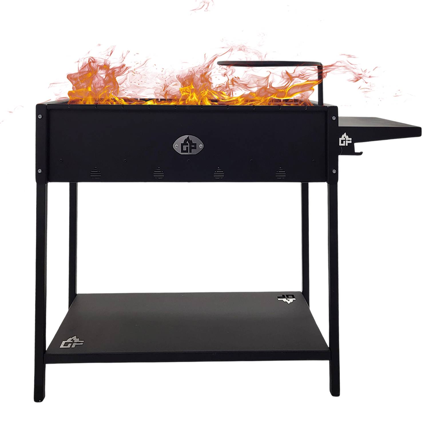 Mangal Batyr 60 Schaschlikgrill mit Ablage und Topfhalter