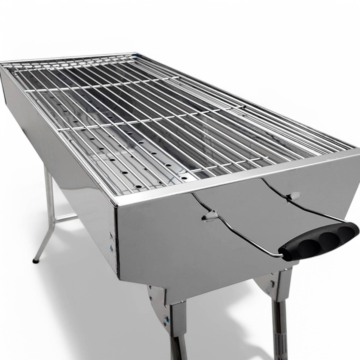 Mangal Kairat Schaschlikgrill Edelstahl rostfrei Grill mit Grillrost
