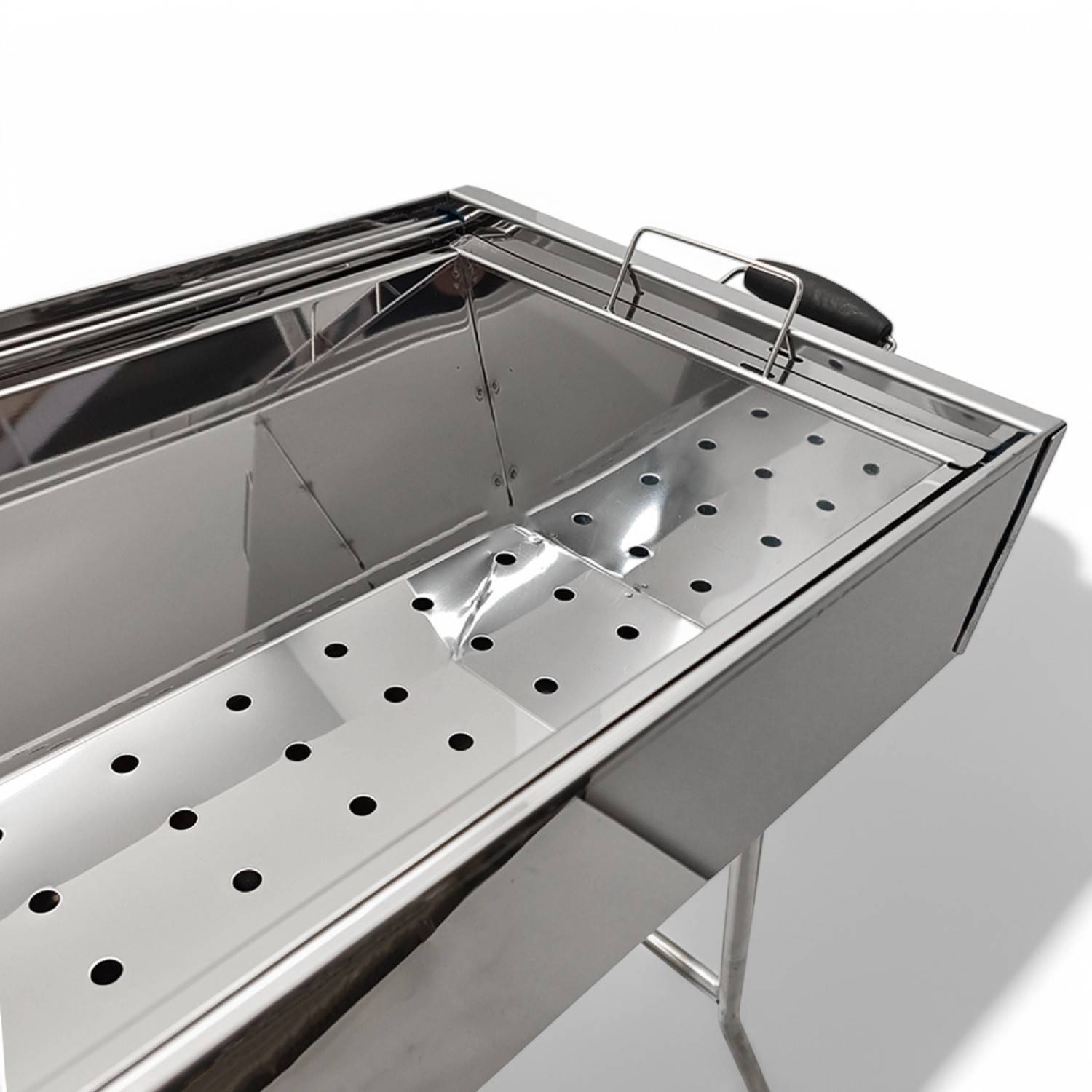 Mangal Kairat Schaschlikgrill Edelstahl rostfrei Grill mit Grillrost