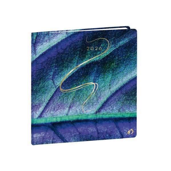 Buchkalender Executif 16x16cm Hipsy Blatt 2026