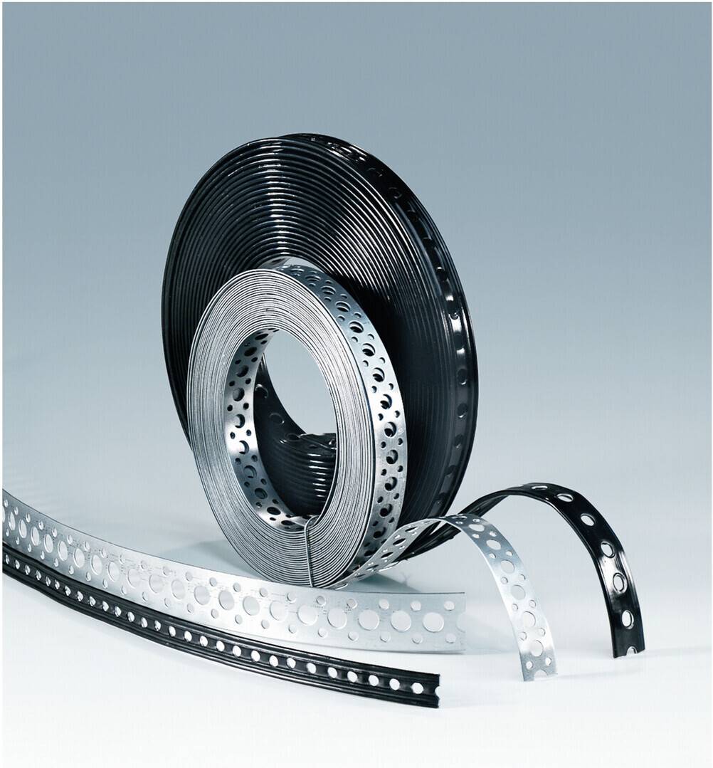Montagelochband 19x3mm Eco kunststoffummantelt, per 10m/Rolle