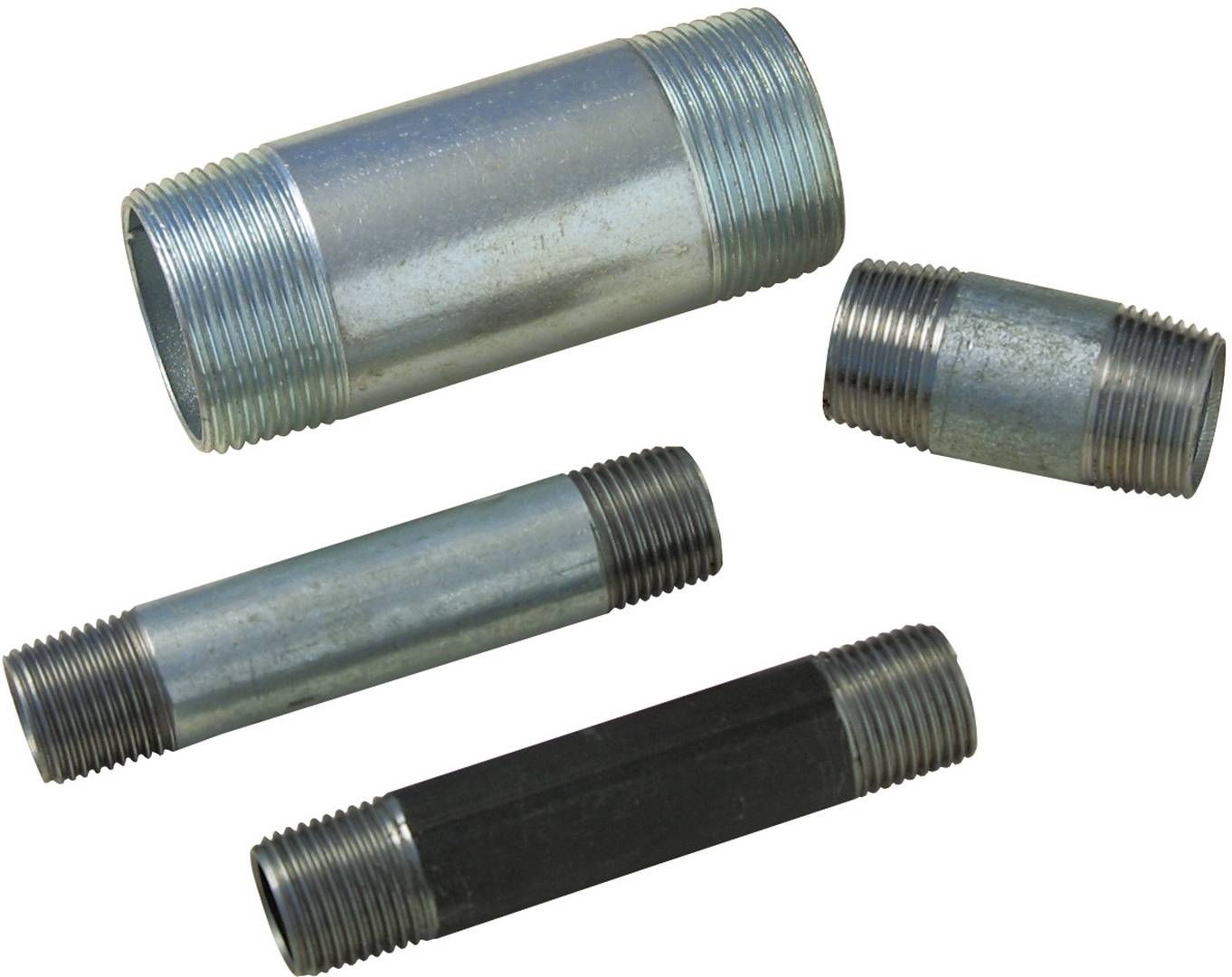 Atusa Rohrdoppelnippel Nr. 23 schwarz, 3/4 40mm