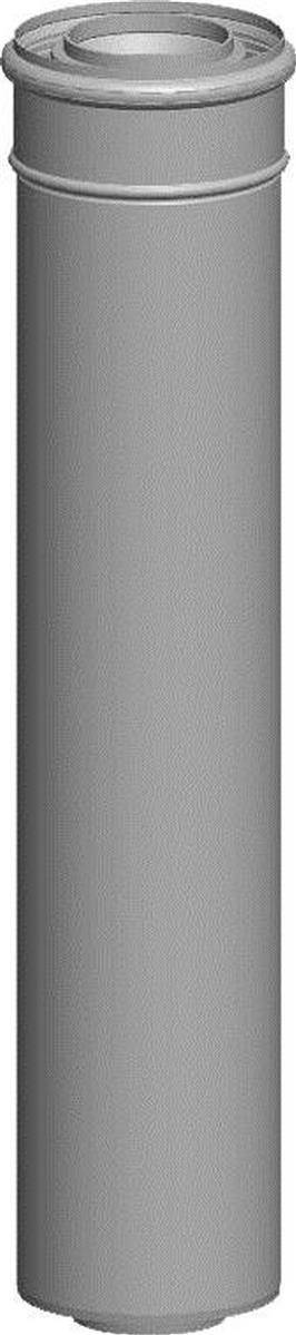 Wolf Luft-/Abgasrohr weiß, steckbar DN60/100 L:500mm